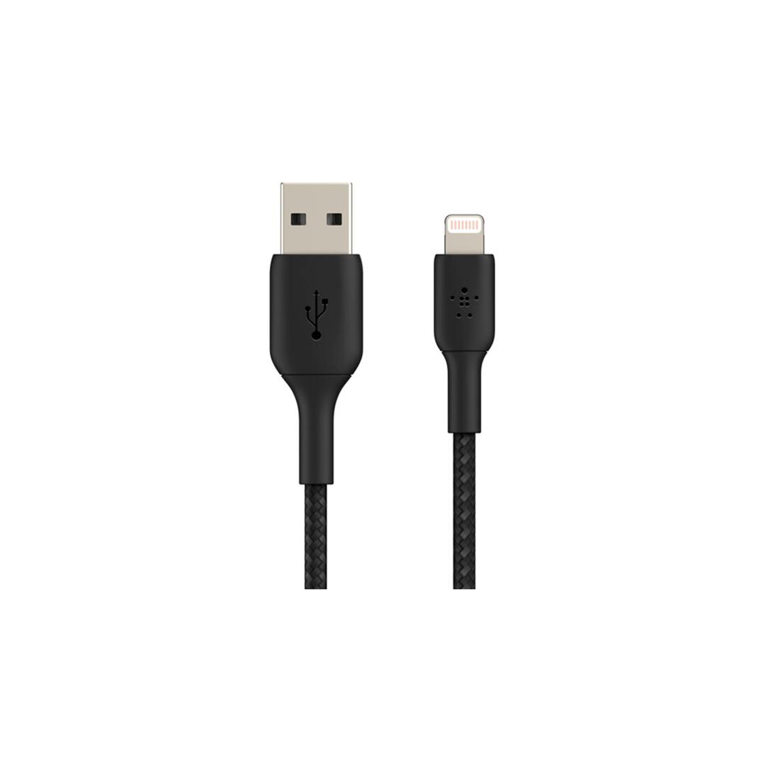 Belkin BoostCharge Braided Lightning to USB-A Cable 3M - Black Belkin BoostCharge Braided Lightning to USB-A Cable 3M - Black